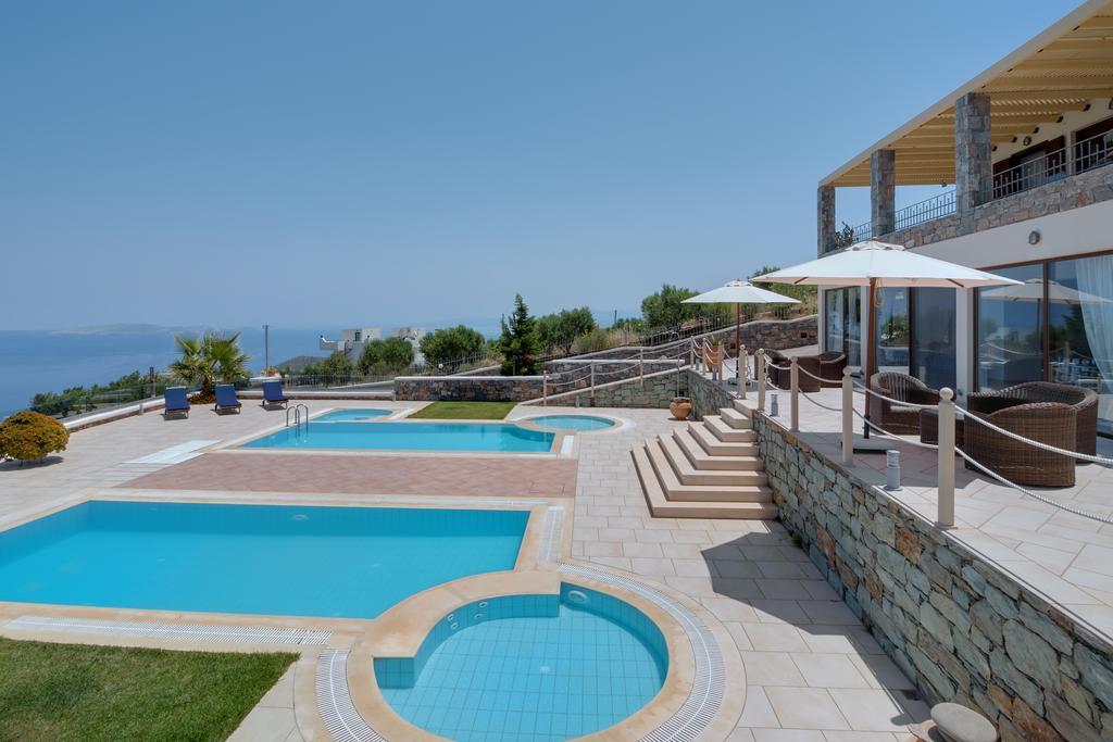 Sea Views At Villa Anemomylos With Heated Pool, Ping Pong And Tennis Ajía Pelajía Kültér fotó