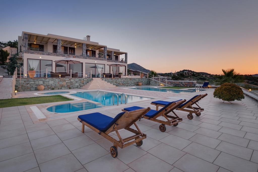 Sea Views At Villa Anemomylos With Heated Pool, Ping Pong And Tennis Ajía Pelajía Kültér fotó