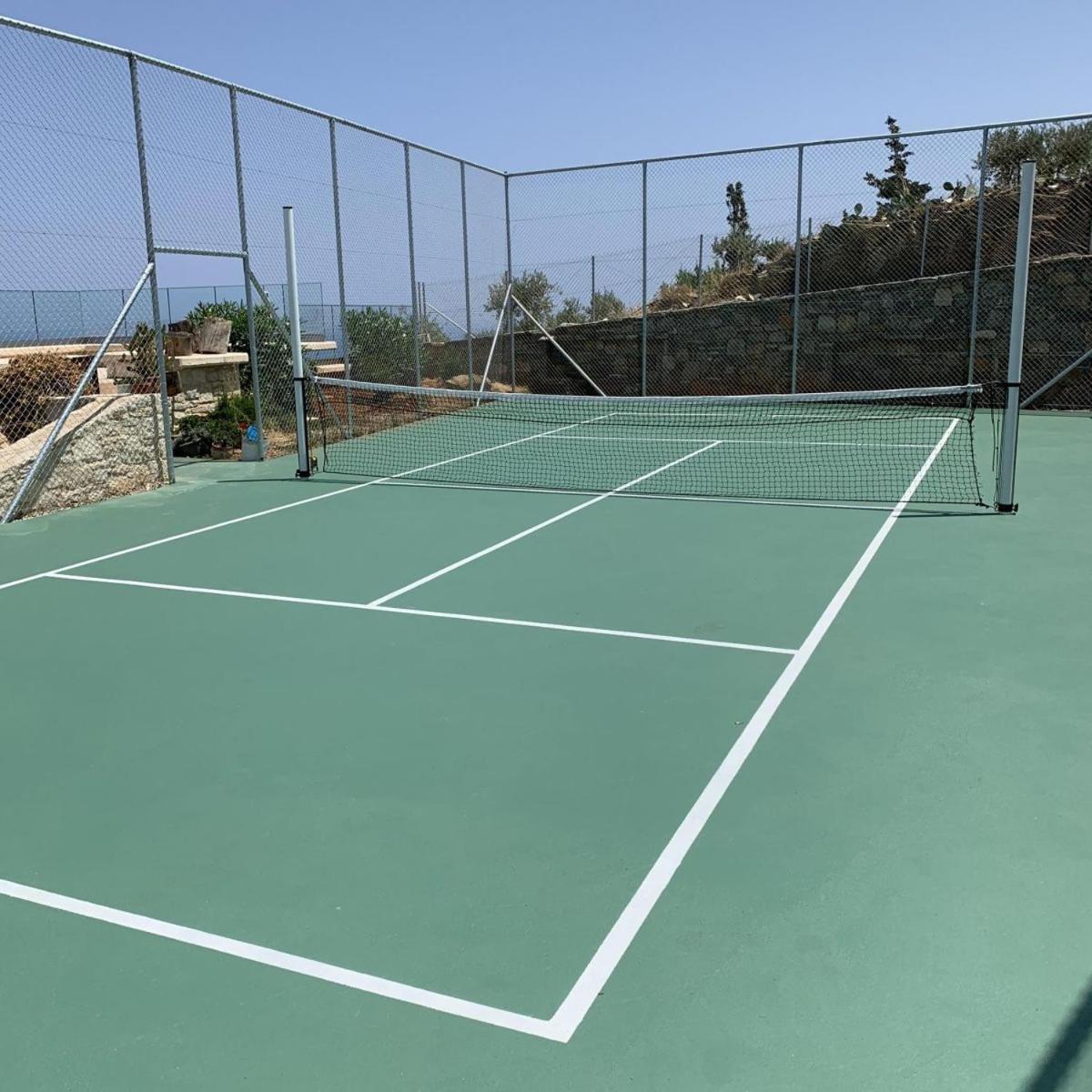 Sea Views At Villa Anemomylos With Heated Pool, Ping Pong And Tennis Ajía Pelajía Kültér fotó
