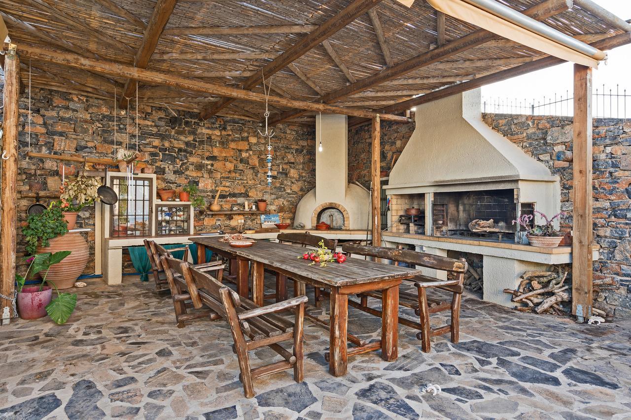 Sea Views At Villa Anemomylos With Heated Pool, Ping Pong And Tennis Ajía Pelajía Kültér fotó