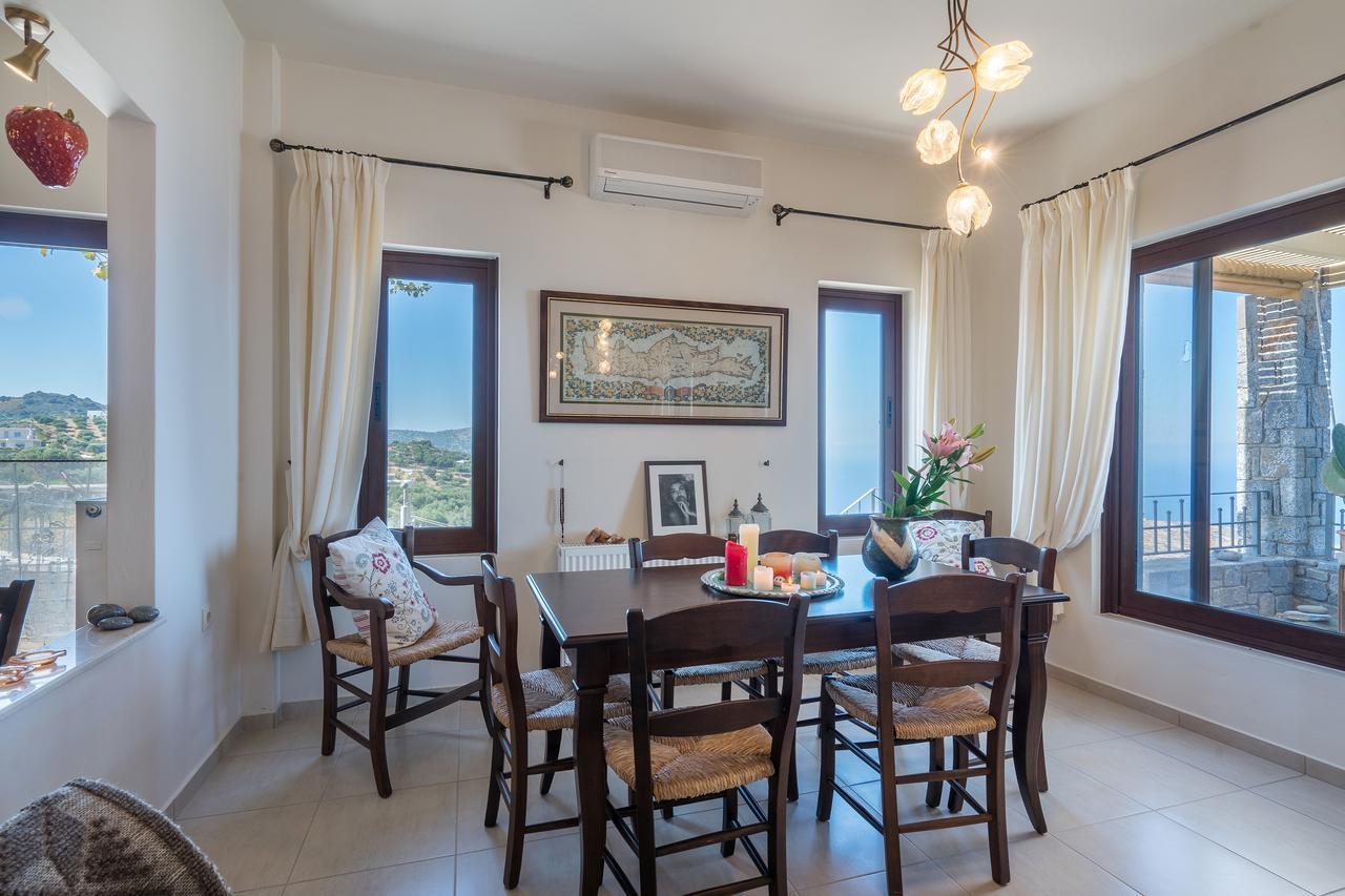 Sea Views At Villa Anemomylos With Heated Pool, Ping Pong And Tennis Ajía Pelajía Kültér fotó